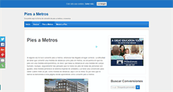 Desktop Screenshot of piesametros.com